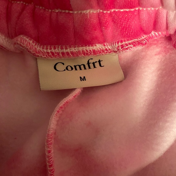 Comfrt Pink Tie-Dye Women's Hoodie - Picture 3 of 3